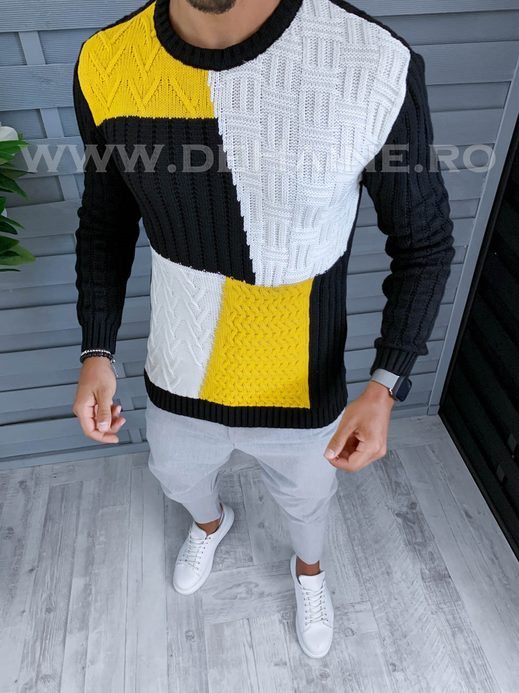 Pulover barbati gros slim fit zr t3611 i6-3 4*